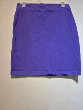 Classic Purple Knit Mini Skirt